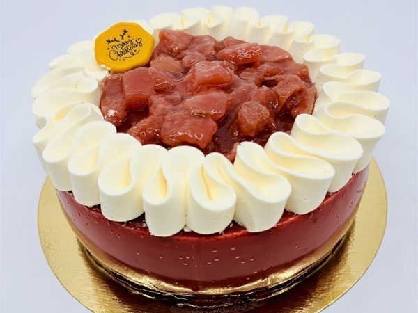 Vanille stoofpeer taart