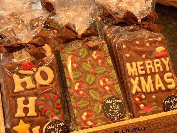 Kerst chocolade tablet