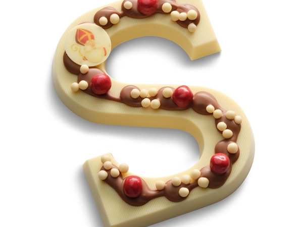 Chocolade letter wit